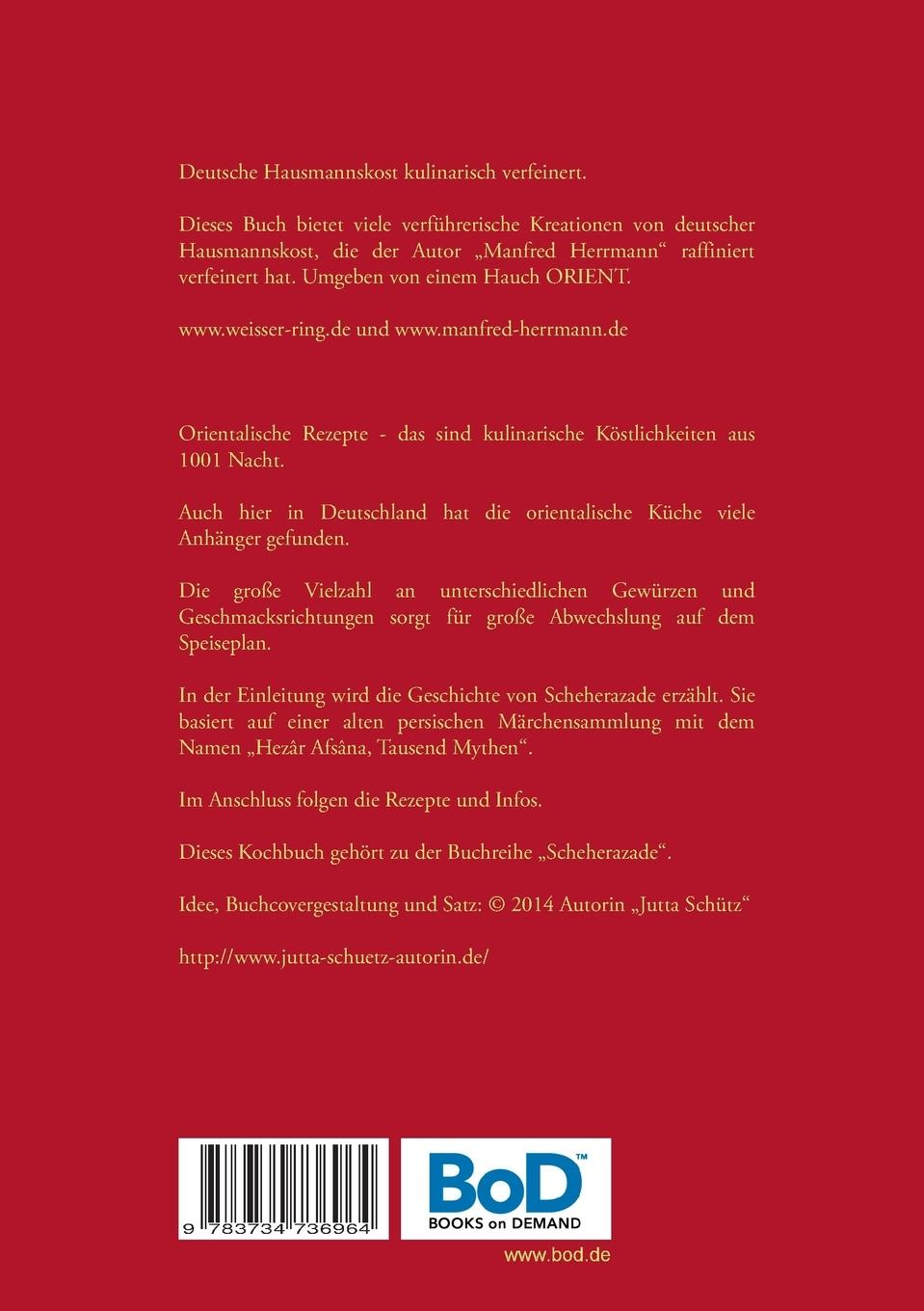 Rückseite: 9783734736964 | Scheherazades Orientalisch eingefärbte Hausmannskost | Herrmann | Buch