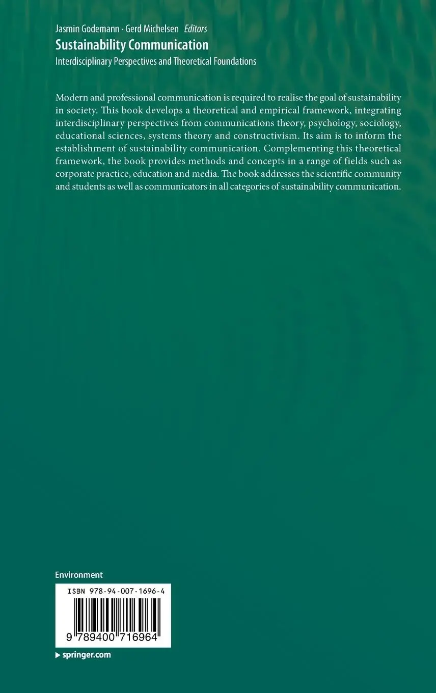 Rückseite: 9789400716964 | Sustainability Communication | Gerd Michelsen (u. a.) | Buch | xv