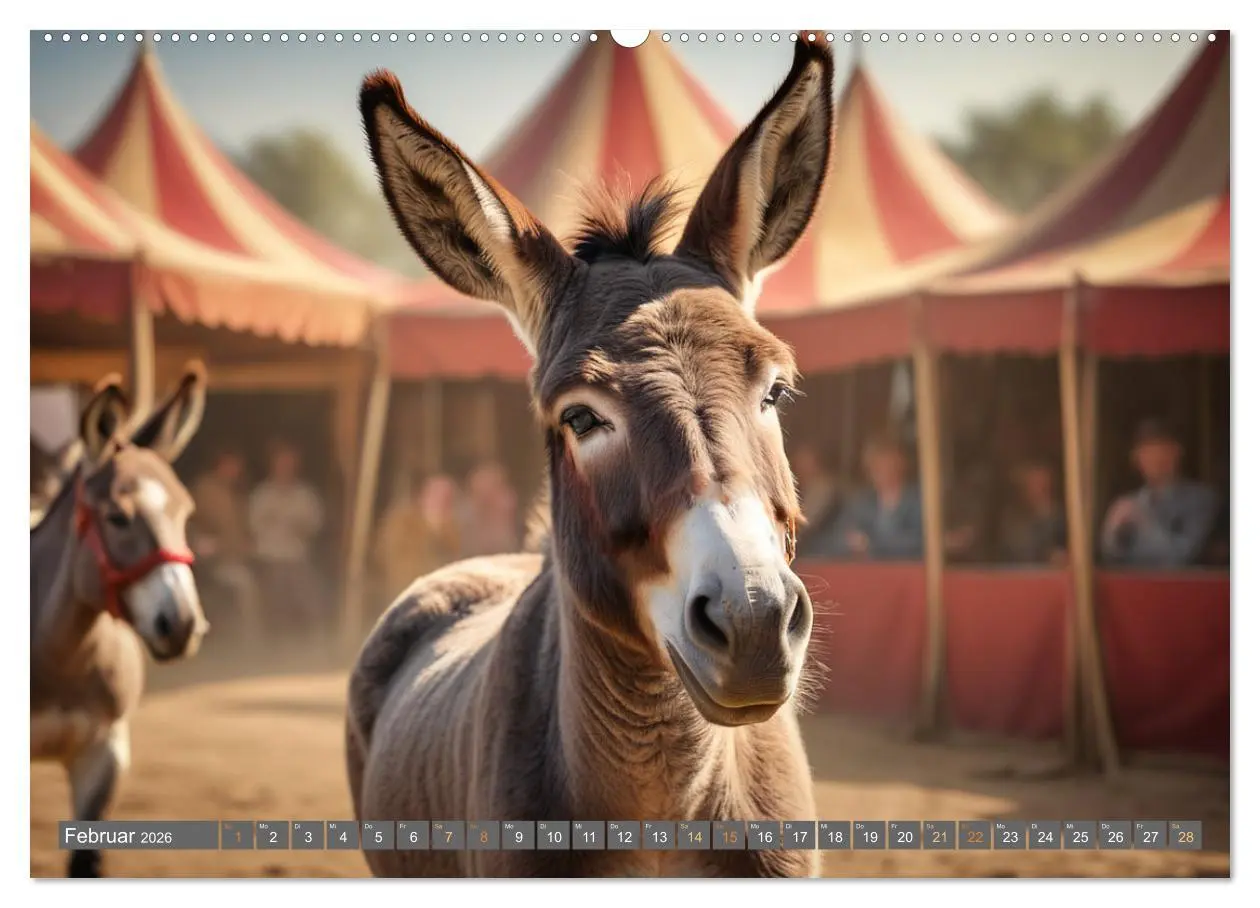 Bild: 9783457357064 | Eselträume (hochwertiger Premium Wandkalender 2026 DIN A2 quer),...
