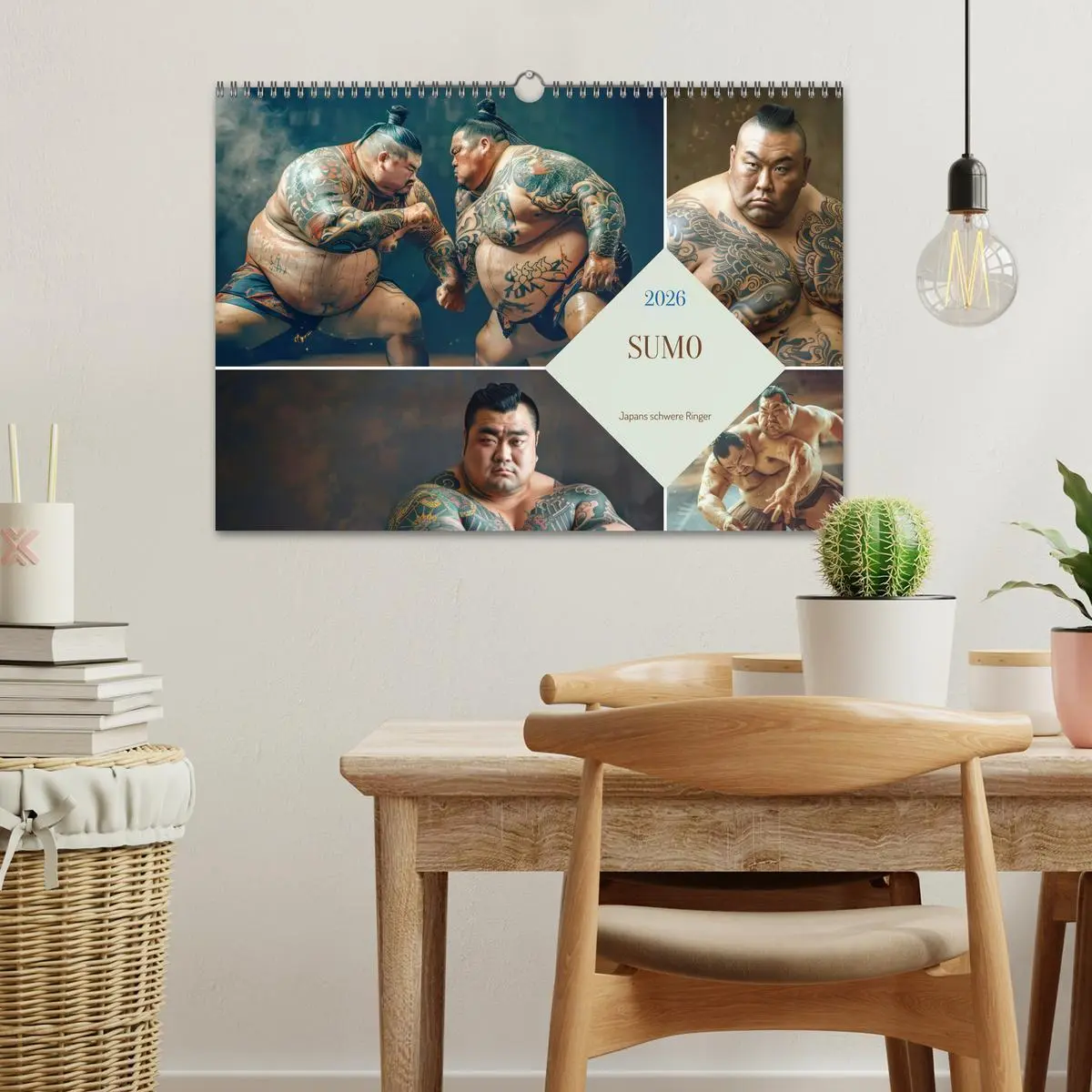 Bild: 9783457427064 | Sumo - Japans schwere Ringer (Wandkalender 2026 DIN A3 quer),...