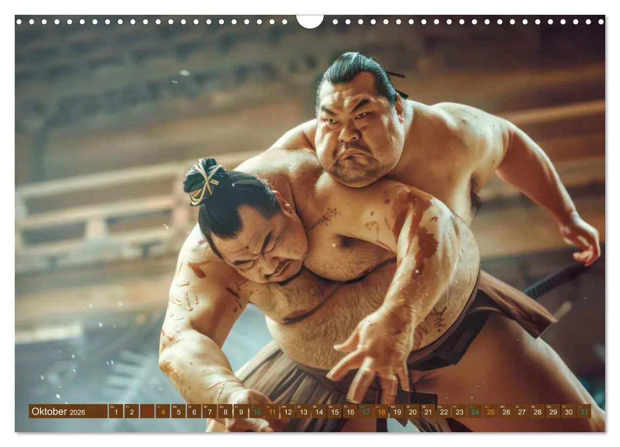 Bild: 9783457427064 | Sumo - Japans schwere Ringer (Wandkalender 2026 DIN A3 quer),...
