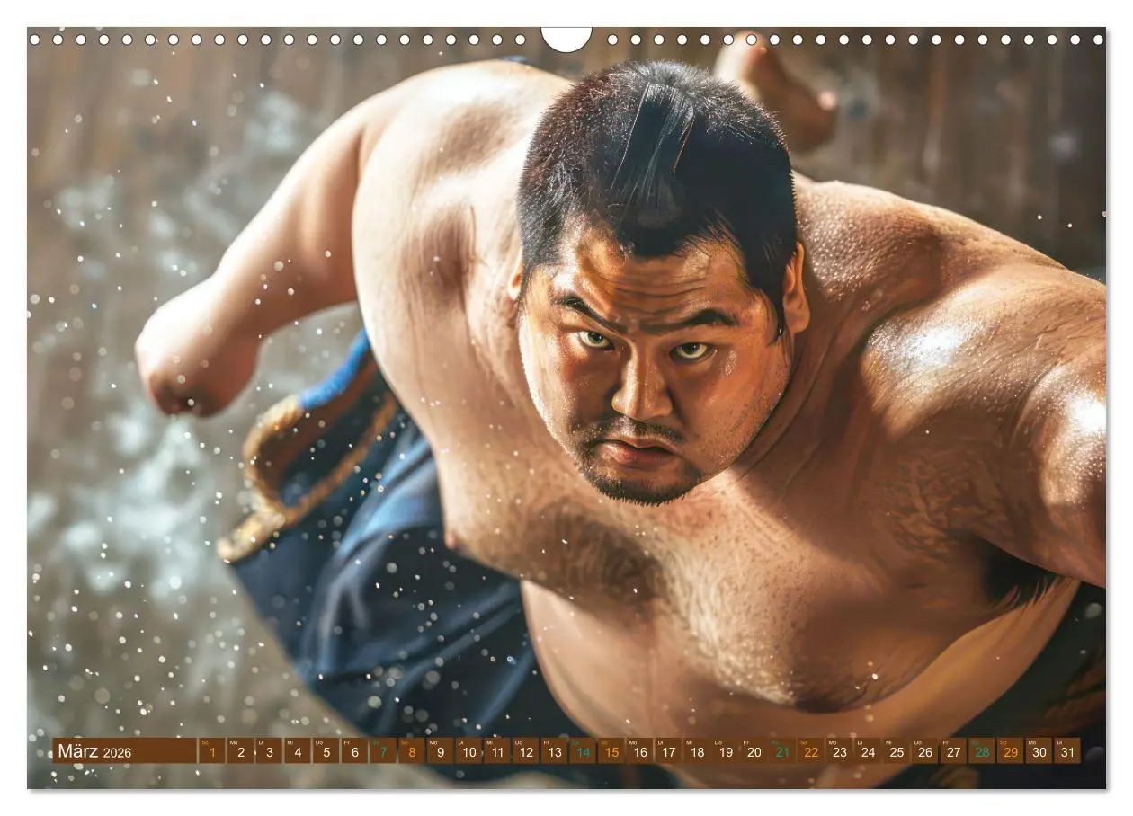 Bild: 9783457427064 | Sumo - Japans schwere Ringer (Wandkalender 2026 DIN A3 quer),...
