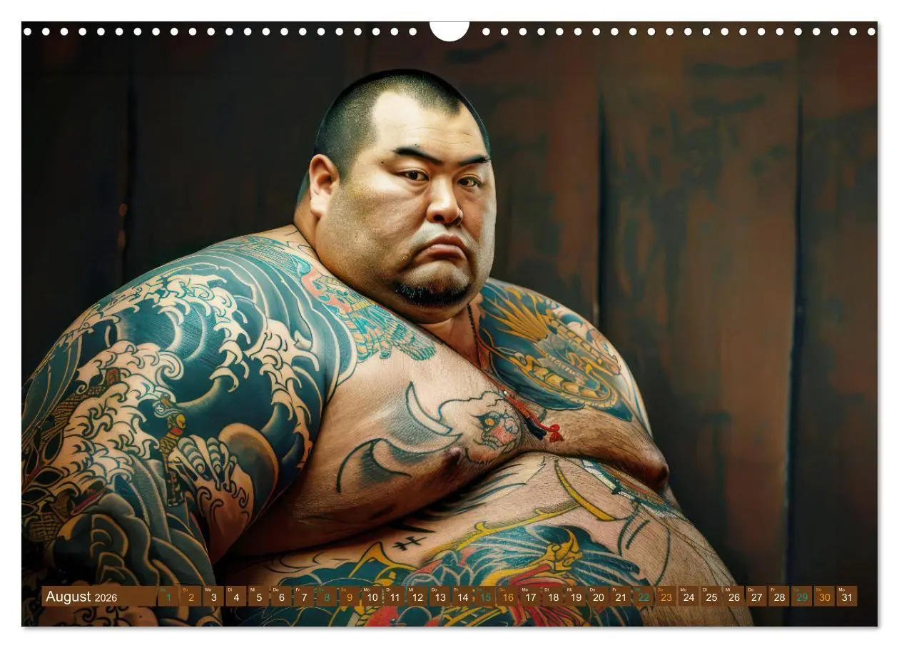 Bild: 9783457427064 | Sumo - Japans schwere Ringer (Wandkalender 2026 DIN A3 quer),...
