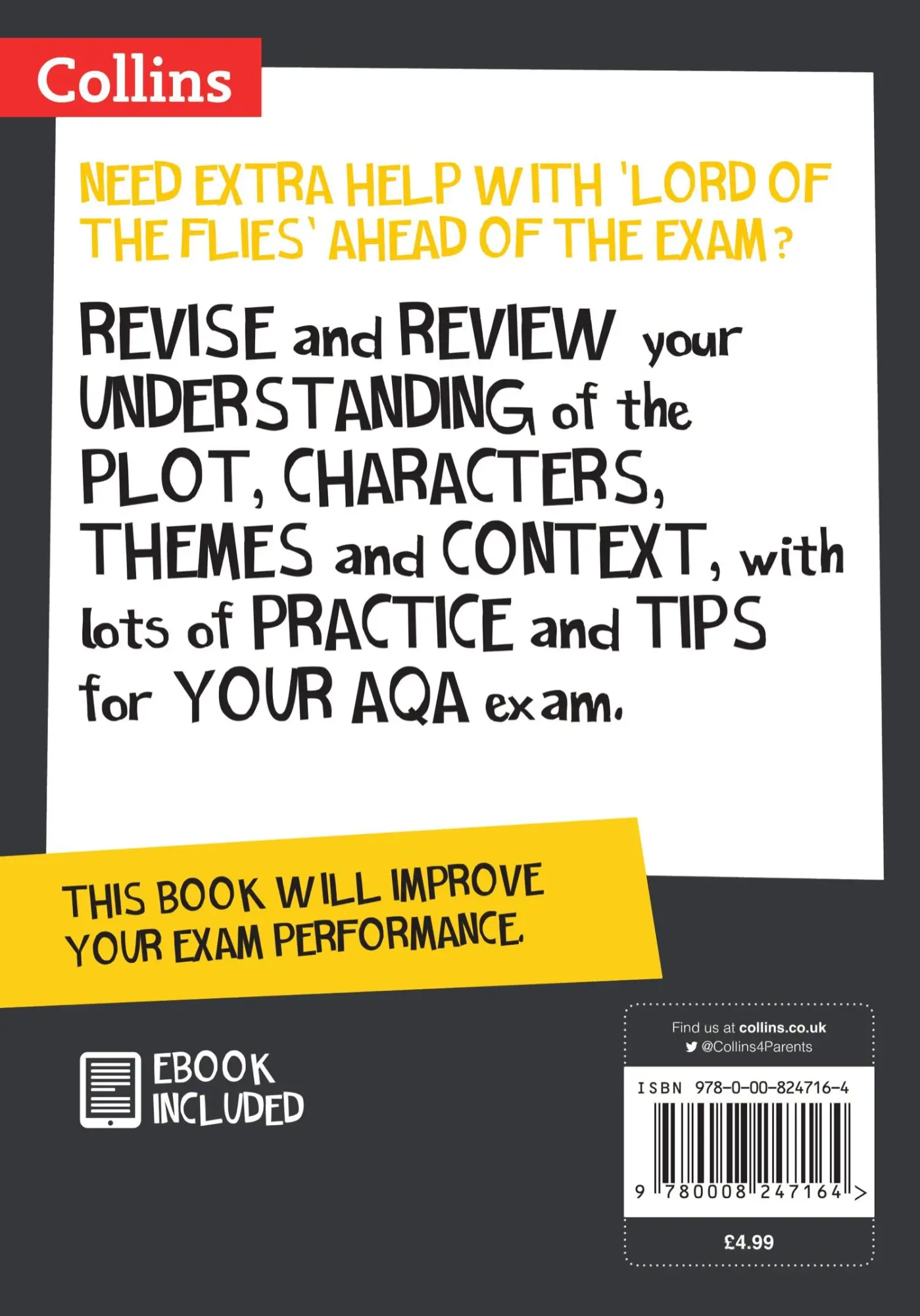 Rückseite: 9780008247164 | Collins Snap Revision Text Guides - Lord of the Flies: Aqa GCSE...