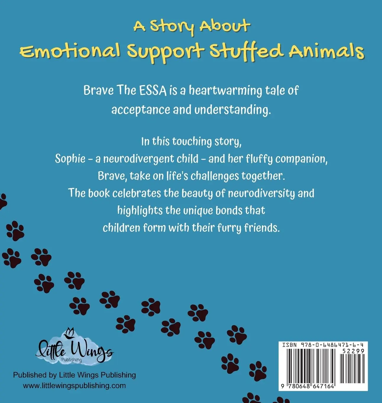 Rückseite: 9780648647164 | Brave The ESSA | A Story About An Emotional Support Stuffed Animal