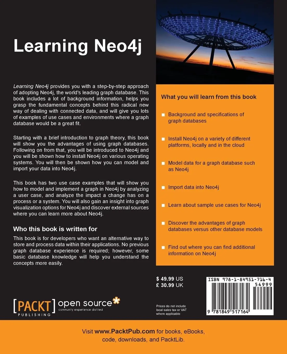 Rückseite: 9781849517164 | Learning Neo4j Graph Databases | Rik van Bruggen | Taschenbuch | 2014