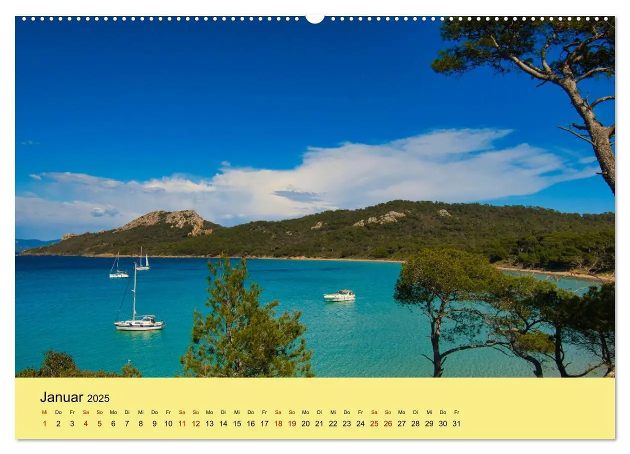 Bild: 9783435017164 | Naturparadiese an der Côte d'Azur (Wandkalender 2025 DIN A2 quer),...