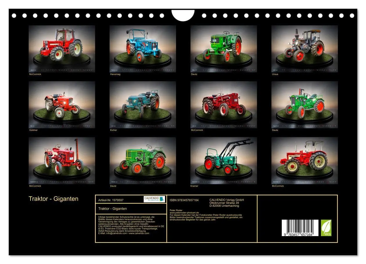 Bild: 9783457657164 | Traktor - Giganten (Wandkalender 2026 DIN A4 quer), CALVENDO...