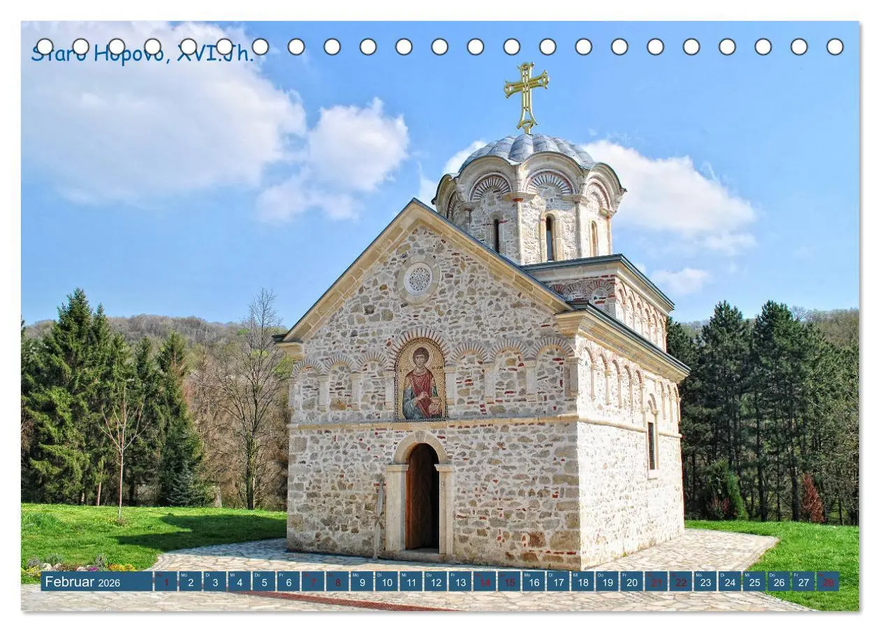 Bild: 9783457727164 | Serbien - Das Land der Klöster (Tischkalender 2026 DIN A5 quer),...