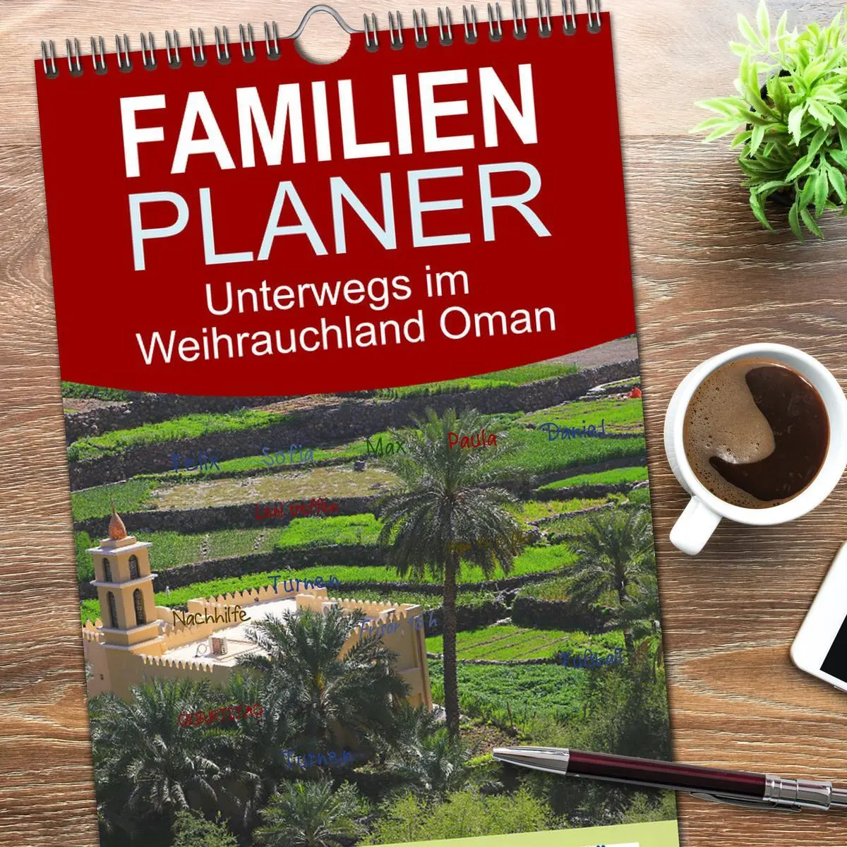 Bild: 9783516507164 | Familienplaner 2026 - Unterwegs im Weihrauchland Oman mit 5 Spalten...