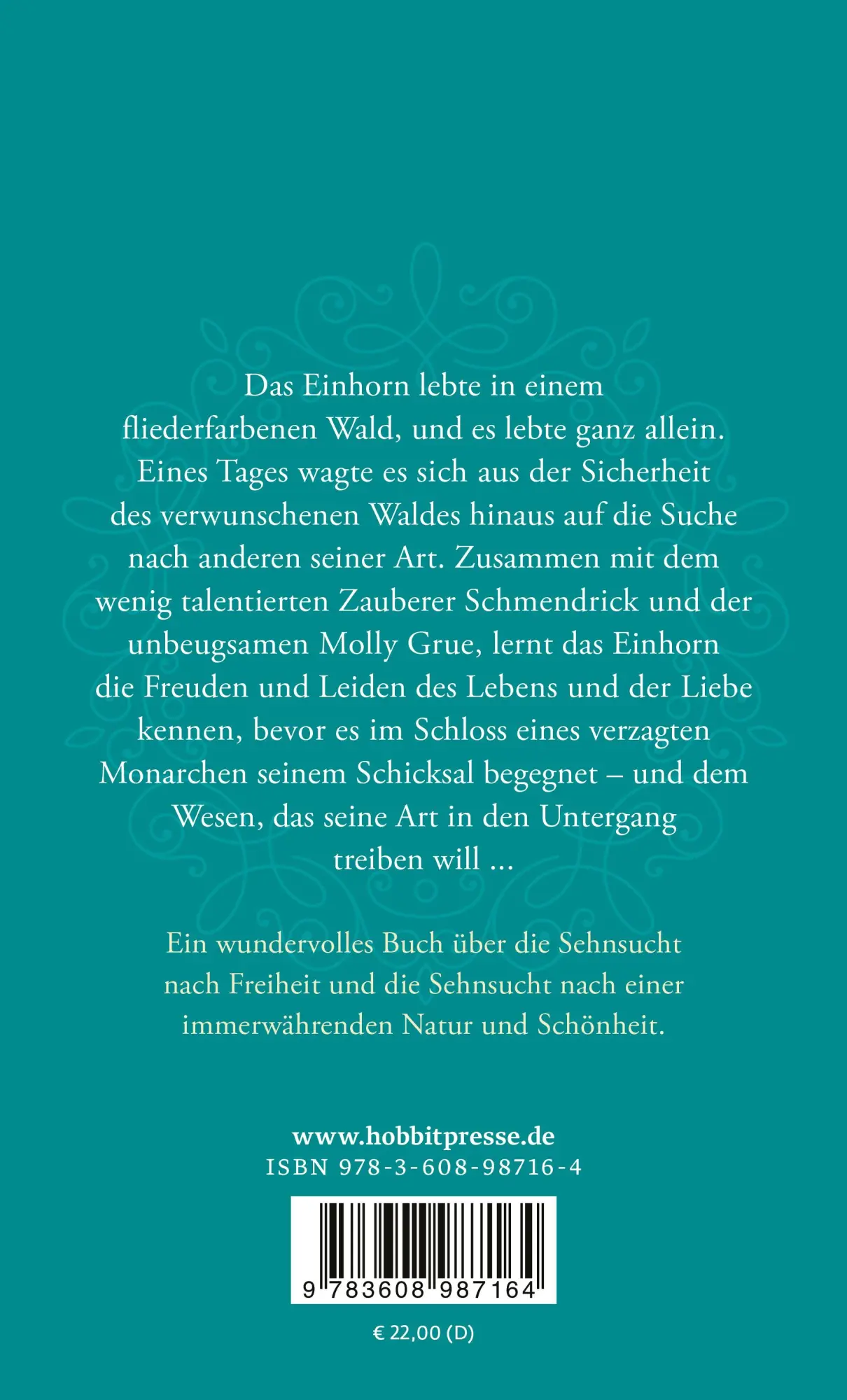 Rückseite: 9783608987164 | Das letzte Einhorn | Peter S. Beagle | Buch | 256 S. | Deutsch | 2023