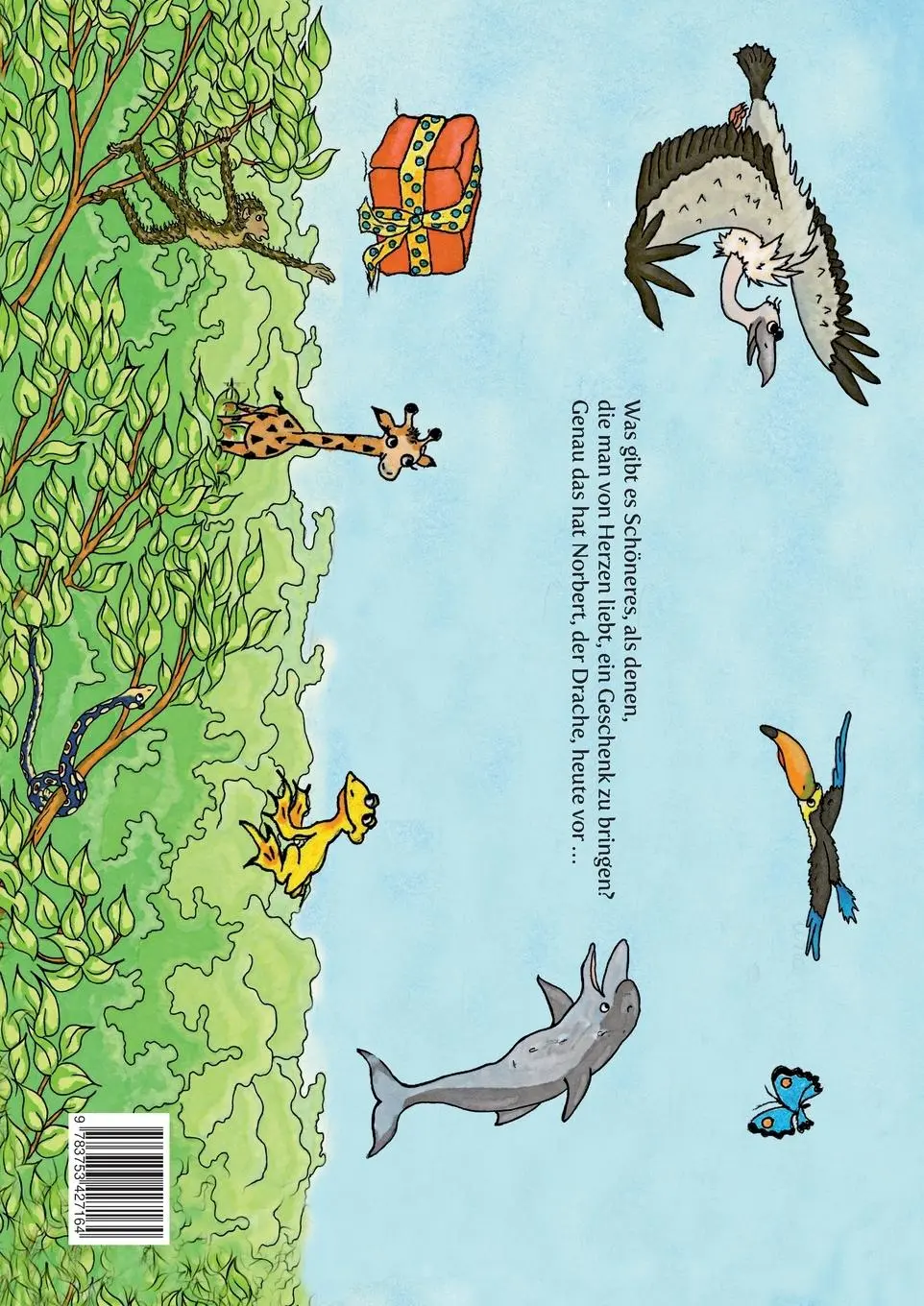 Rückseite: 9783753427164 | Norbert und das Geschenk | Norbert, der Drache | Ingrid Bürger | Buch