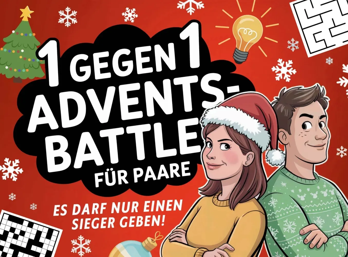 Cover: 9783910907164 | 1 gegen 1 Advents-Battle für Paare | Wilma Siegen | Taschenbuch
