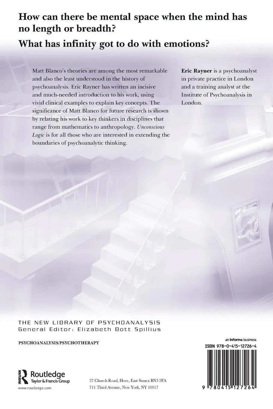 Rückseite: 9780415127264 | Unconscious Logic | Eric Rayner | Taschenbuch | Englisch | 1995
