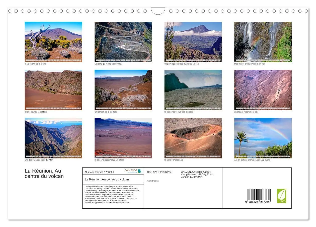 Bild: 9781325937264 | La Réunion, Au centre du volcan (Calendrier mural 2025 DIN A3...