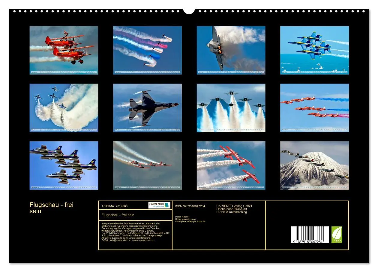 Bild: 9783516047264 | Flugschau - frei sein (hochwertiger Premium Wandkalender 2026 DIN...