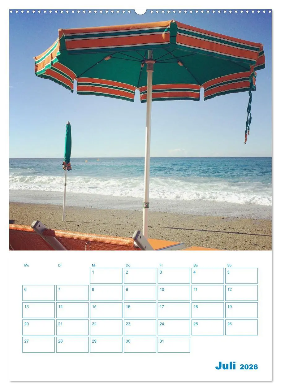 Bild: 9783516357264 | Blauer Ligurien Sommer (hochwertiger Premium Wandkalender 2026 DIN...