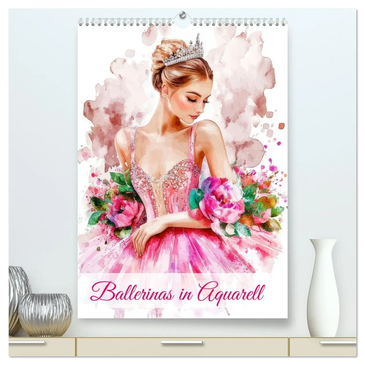 Cover: 9783516597264 | Ballerinas in Aquarell (hochwertiger Premium Wandkalender 2026 DIN...