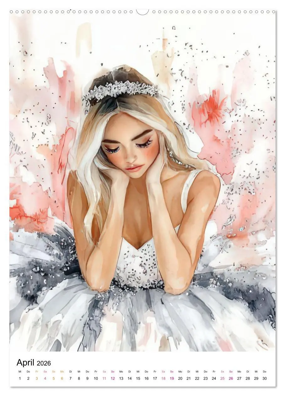 Bild: 9783516597264 | Ballerinas in Aquarell (hochwertiger Premium Wandkalender 2026 DIN...