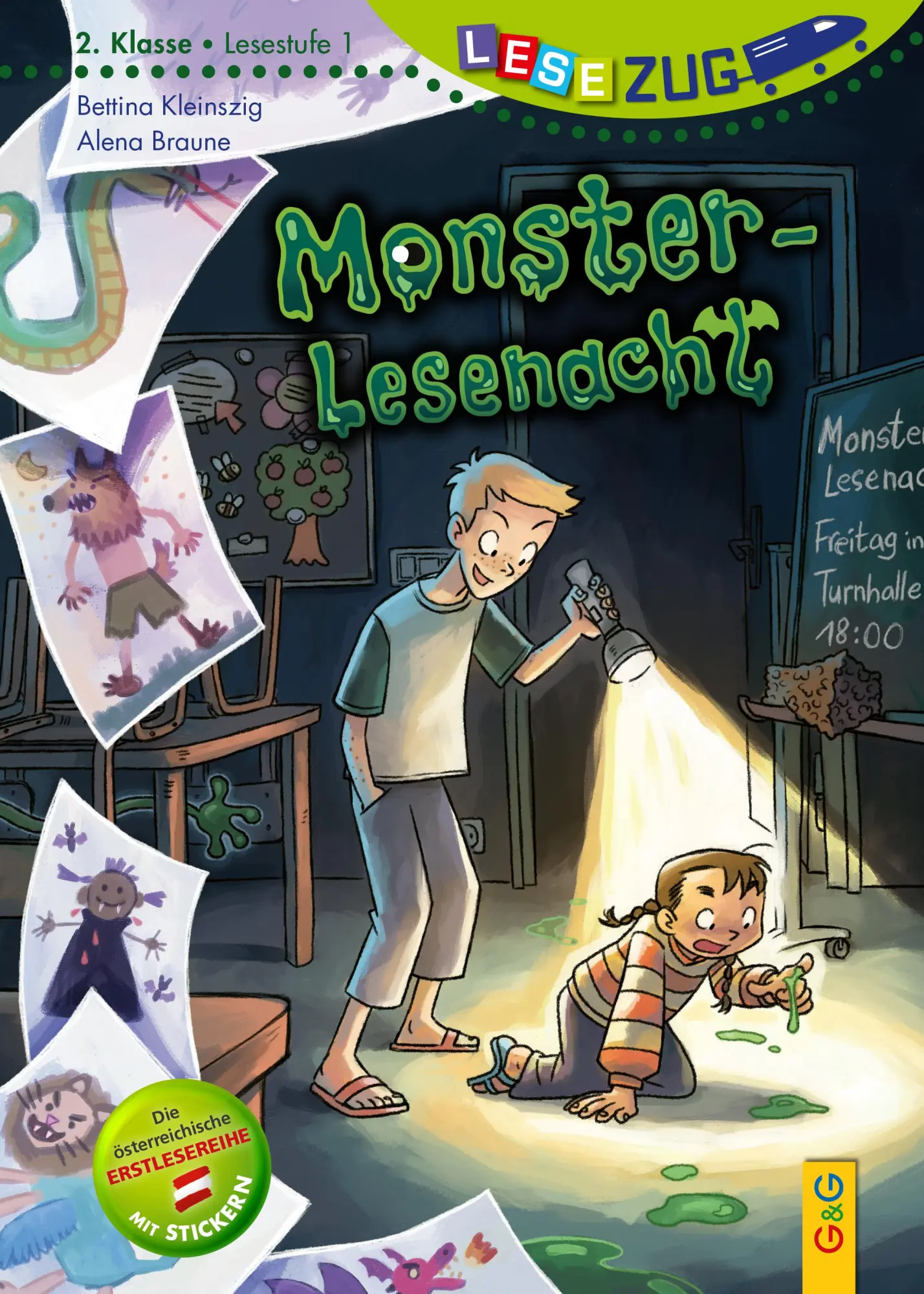 Cover: 9783707427264 | LESEZUG/2. Klasse - Lesestufe 1: Monster-Lesenacht | Bettina Kleinszig