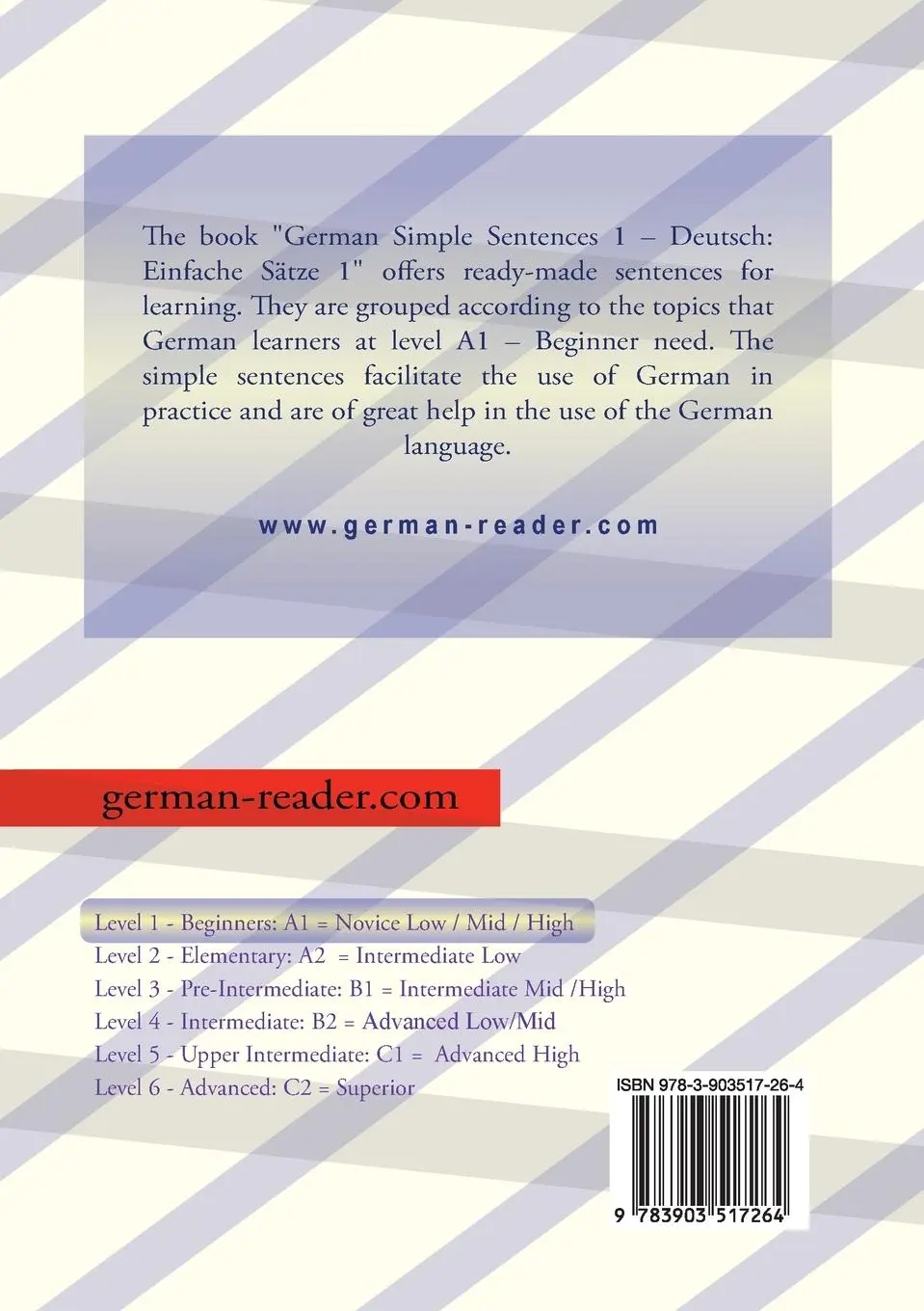 Rückseite: 9783903517264 | German Simple Sentences 1 | Klara Wimmer | Taschenbuch | German Reader