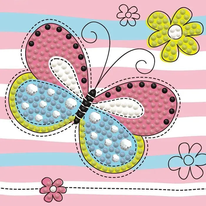 Bild: 4895225927364 | DIAMOND DOTZ - Diamond Painting Mini Schmetterling | Kit (Bastelset)