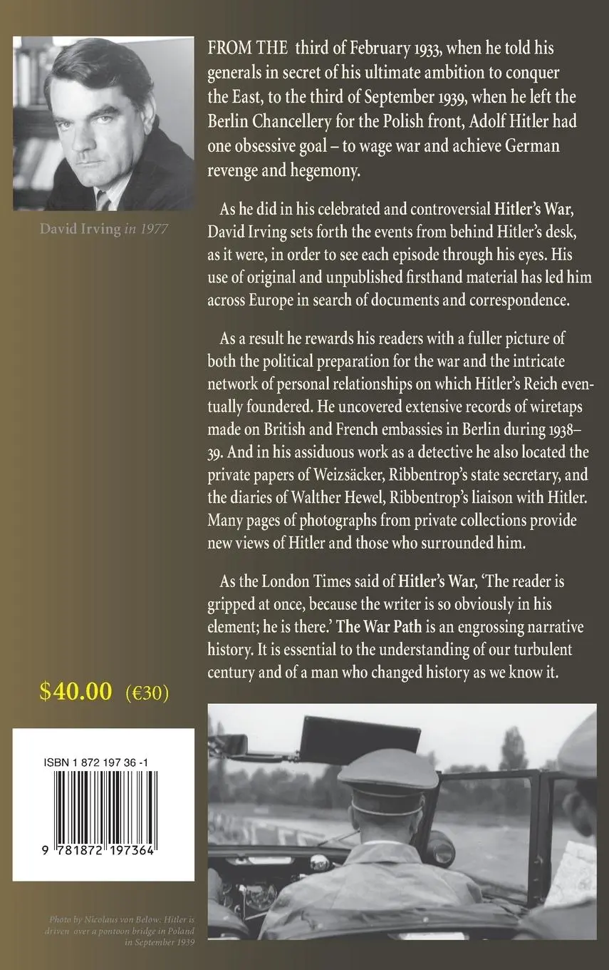 Rückseite: 9781872197364 | The War Path | Hitler's Germany 1933-1939: Hitler's Germany 1933-1939