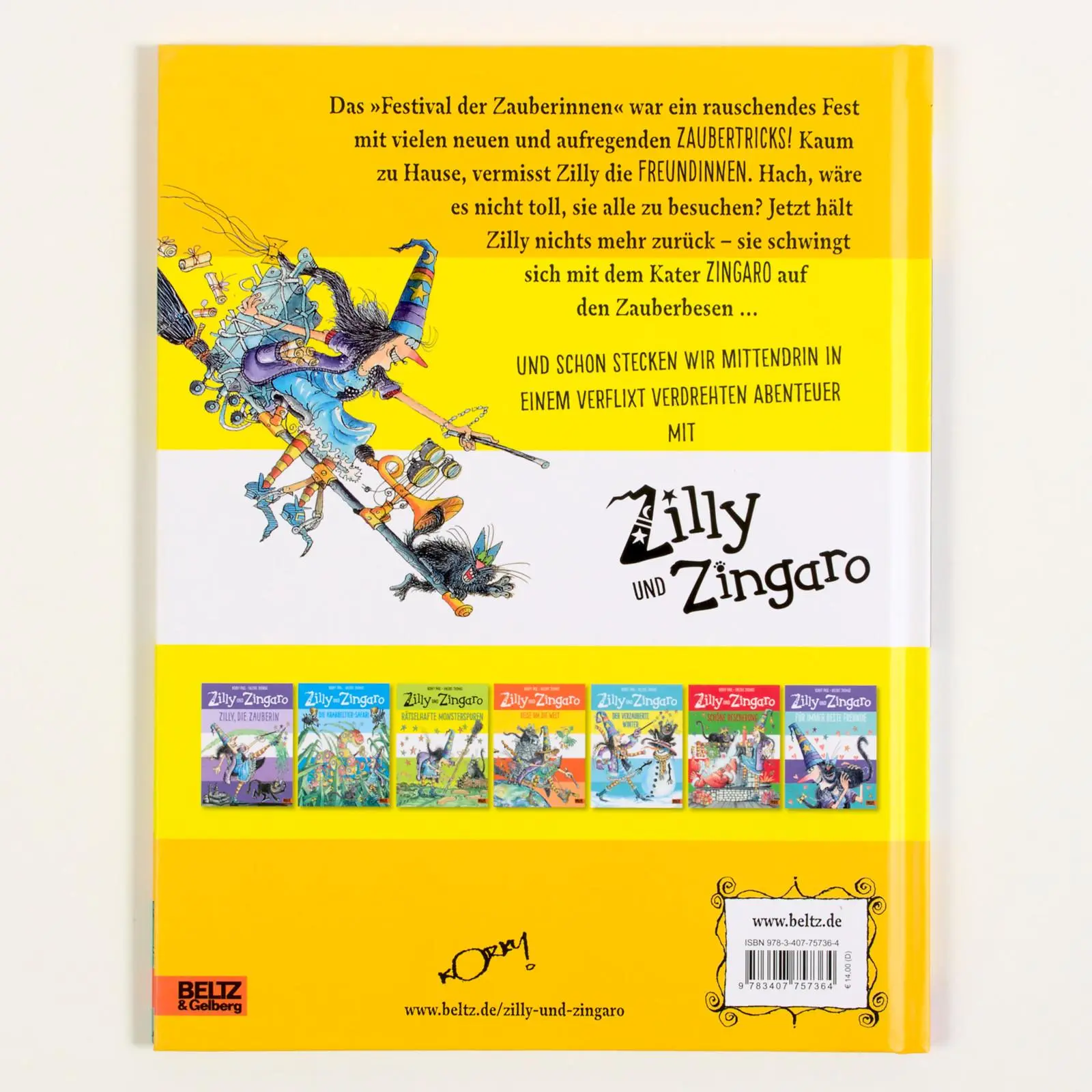 Rückseite: 9783407757364 | Zilly und Zingaro. Festival der Zauberinnen | Vierfarbiges Bilderbuch
