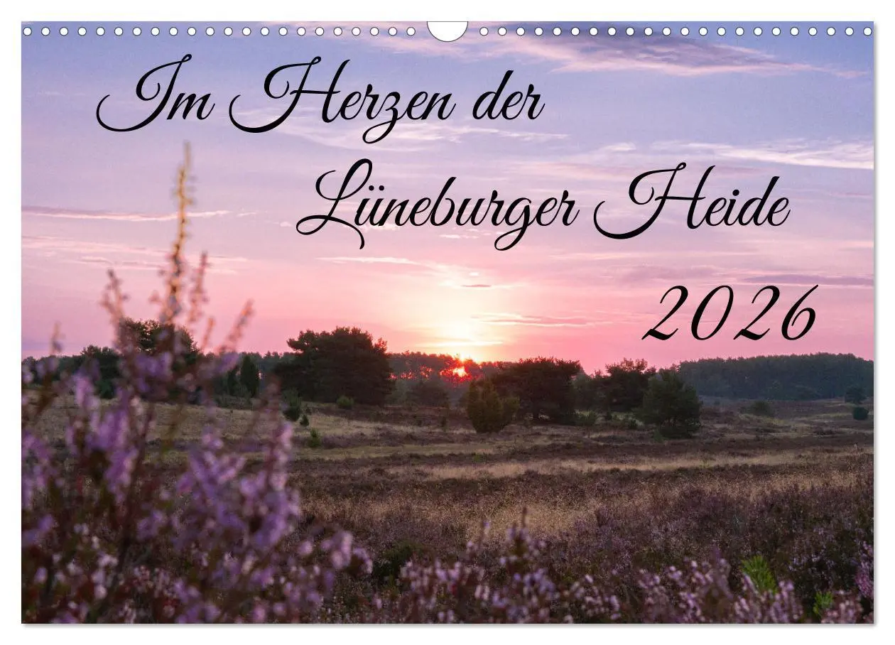 Cover: 9783457567364 | Im Herzen der Lüneburger Heide (Wandkalender 2026 DIN A3 quer),...