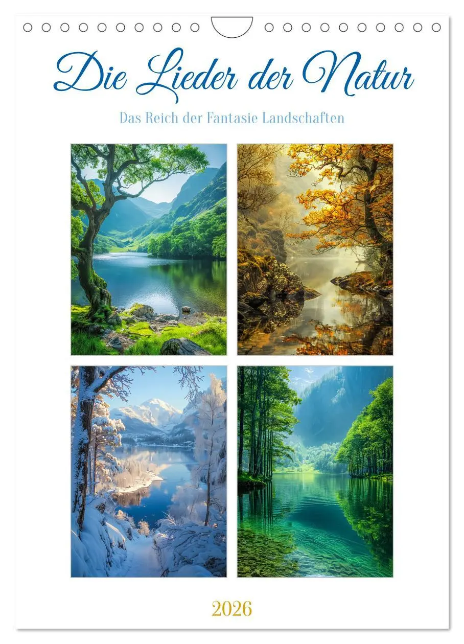 Cover: 9783516277364 | Die Lieder der Natur (Wandkalender 2026 DIN A4 hoch), CALVENDO...