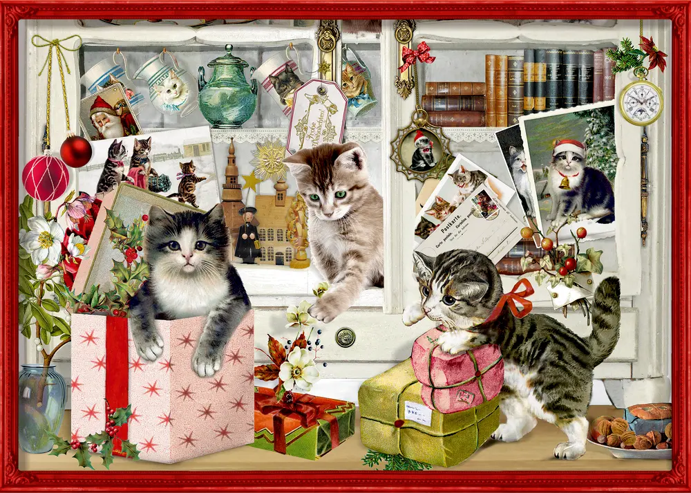 Cover: 4050003947464 | A4-Wand-Adventskalender - Katzen-Weihnacht | A4-Wandkalender | Behr