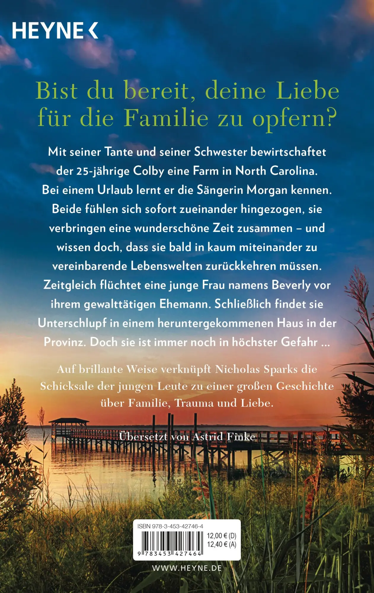Bild: 9783453427464 | Im Traum bin ich bei dir | Roman | Nicholas Sparks | Taschenbuch