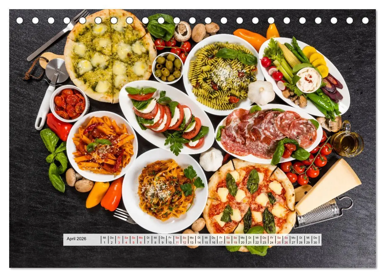 Bild: 9783457627464 | Mediterrane Küche - Gesund &amp; Lecker (Tischkalender 2026 DIN A5...