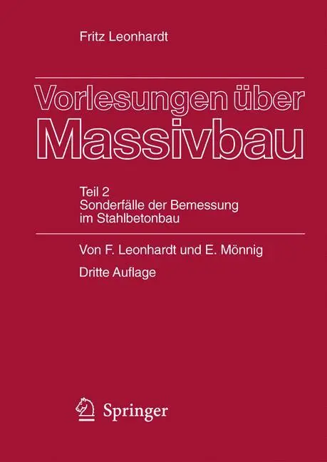 Cover: 9783540167464 | Vorlesungen über Massivbau | Eduard Mönnig (u. a.) | Taschenbuch | ix