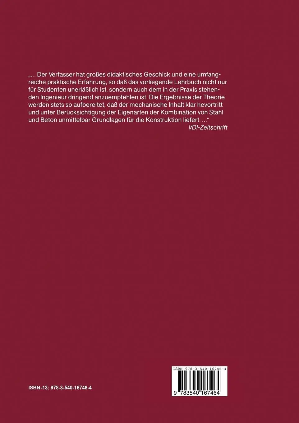 Rückseite: 9783540167464 | Vorlesungen über Massivbau | Eduard Mönnig (u. a.) | Taschenbuch | ix