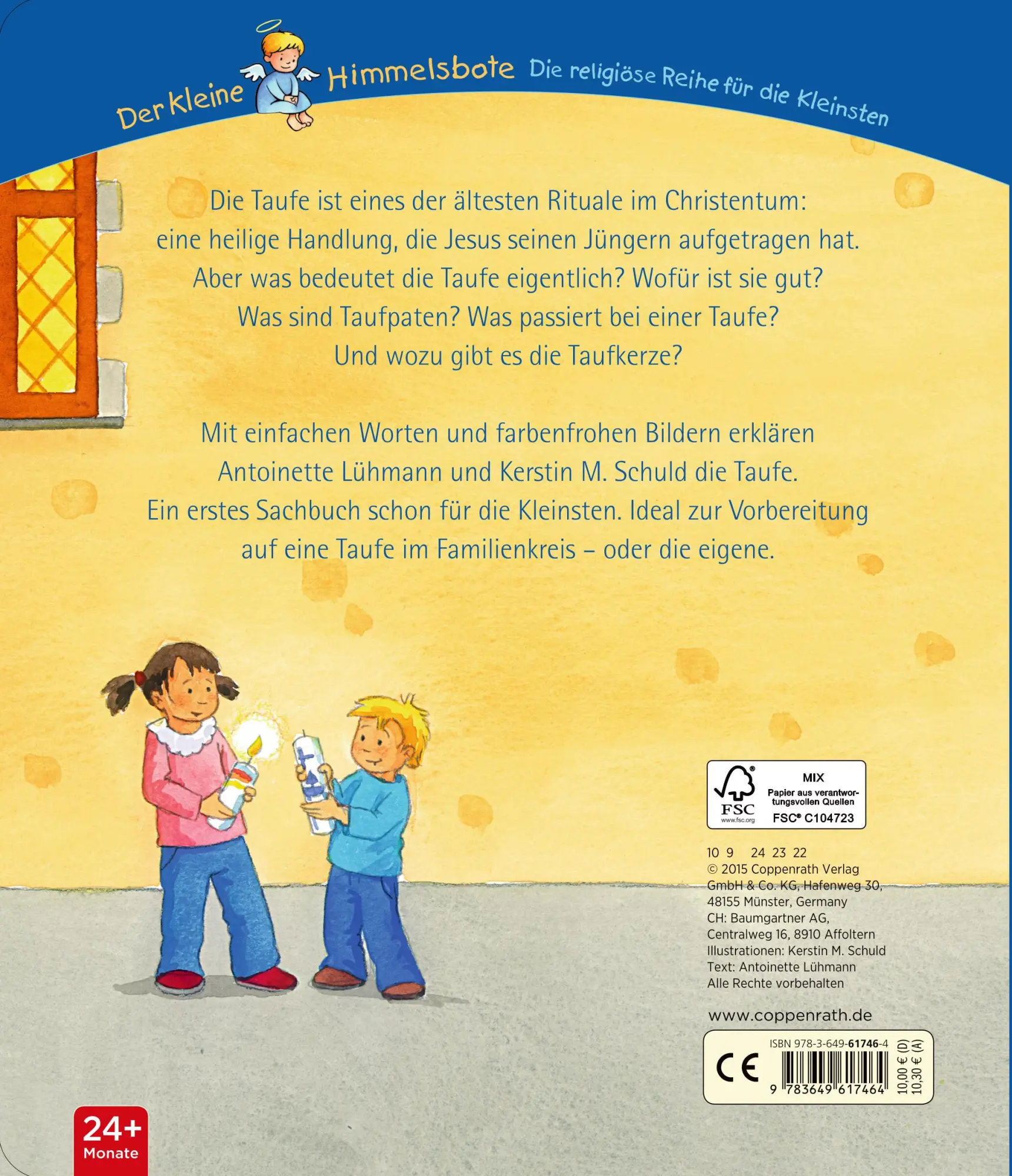 Rückseite: 9783649617464 | Erkläre mir die Taufe | Antoinette Lühmann | Buch | 18 S. | Deutsch