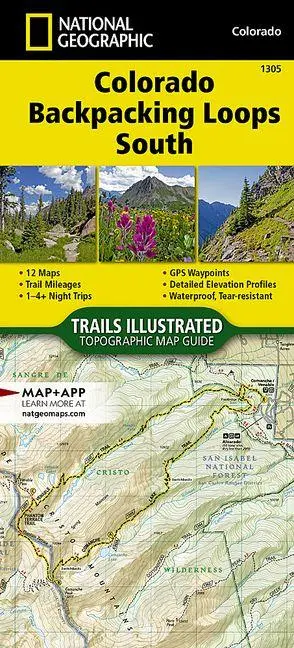 Colorado Backpack Loops South Map