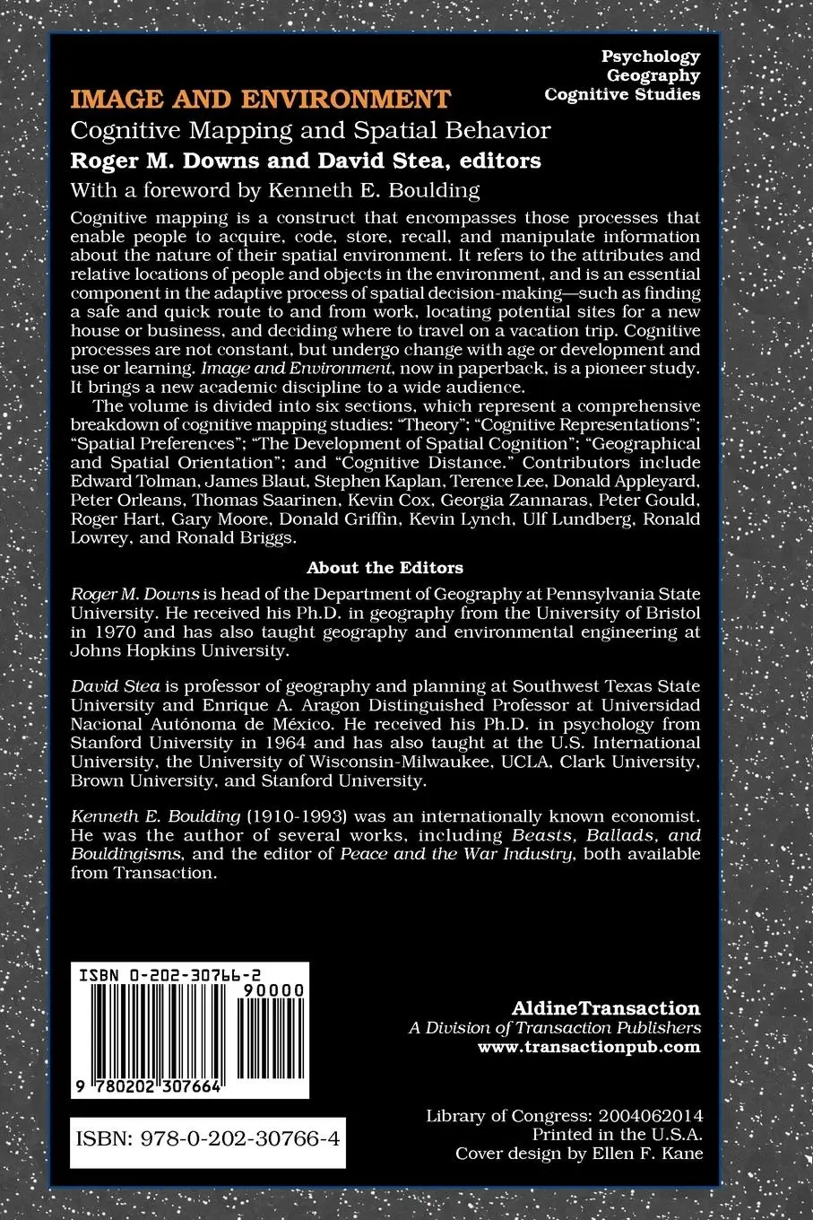 Rückseite: 9780202307664 | Image and Environment | Cognitive Mapping and Spatial Behavior | Stea