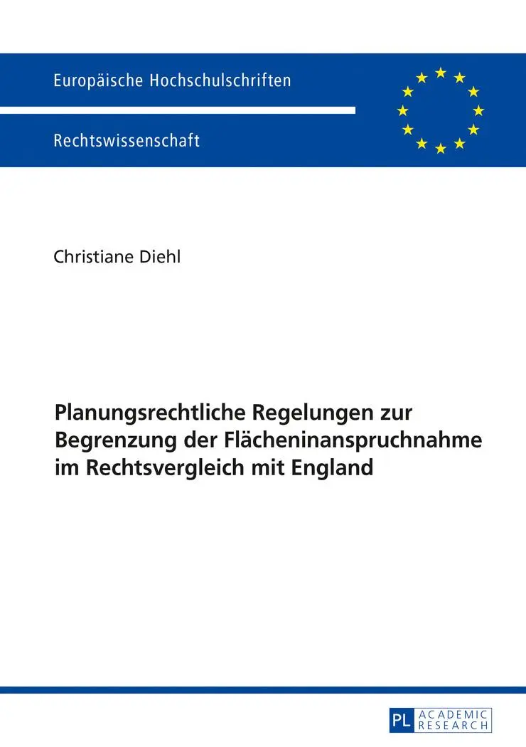 Cover: 9783631697764 | Planungsrechtliche Regelungen zur Begrenzung der...