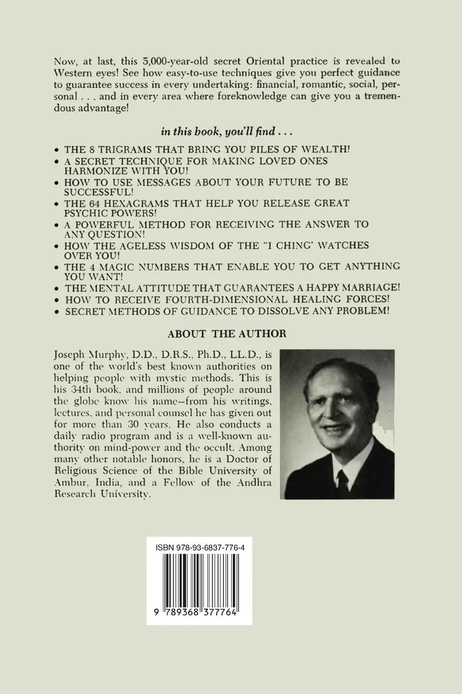 Rückseite: 9789368377764 | Secrets of the I Ching | Joseph Murphy | Taschenbuch | Englisch