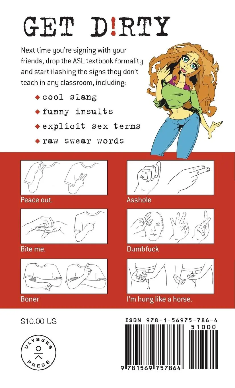 Rückseite: 9781569757864 | Dirty Sign Language | Everyday Slang from "what's Up?" to "f*%# Off!"