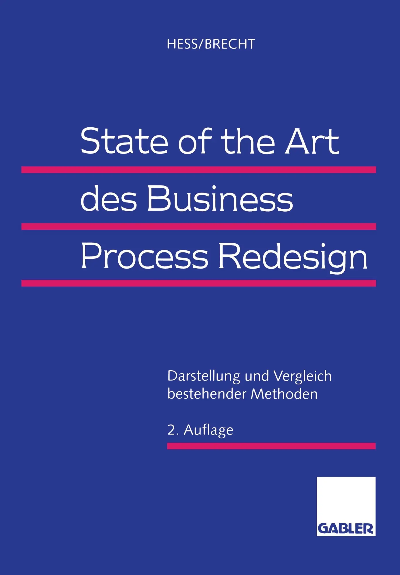 Cover: 9783409237864 | State of the Art des Business Process Redesign | Leo Brecht (u. a.)