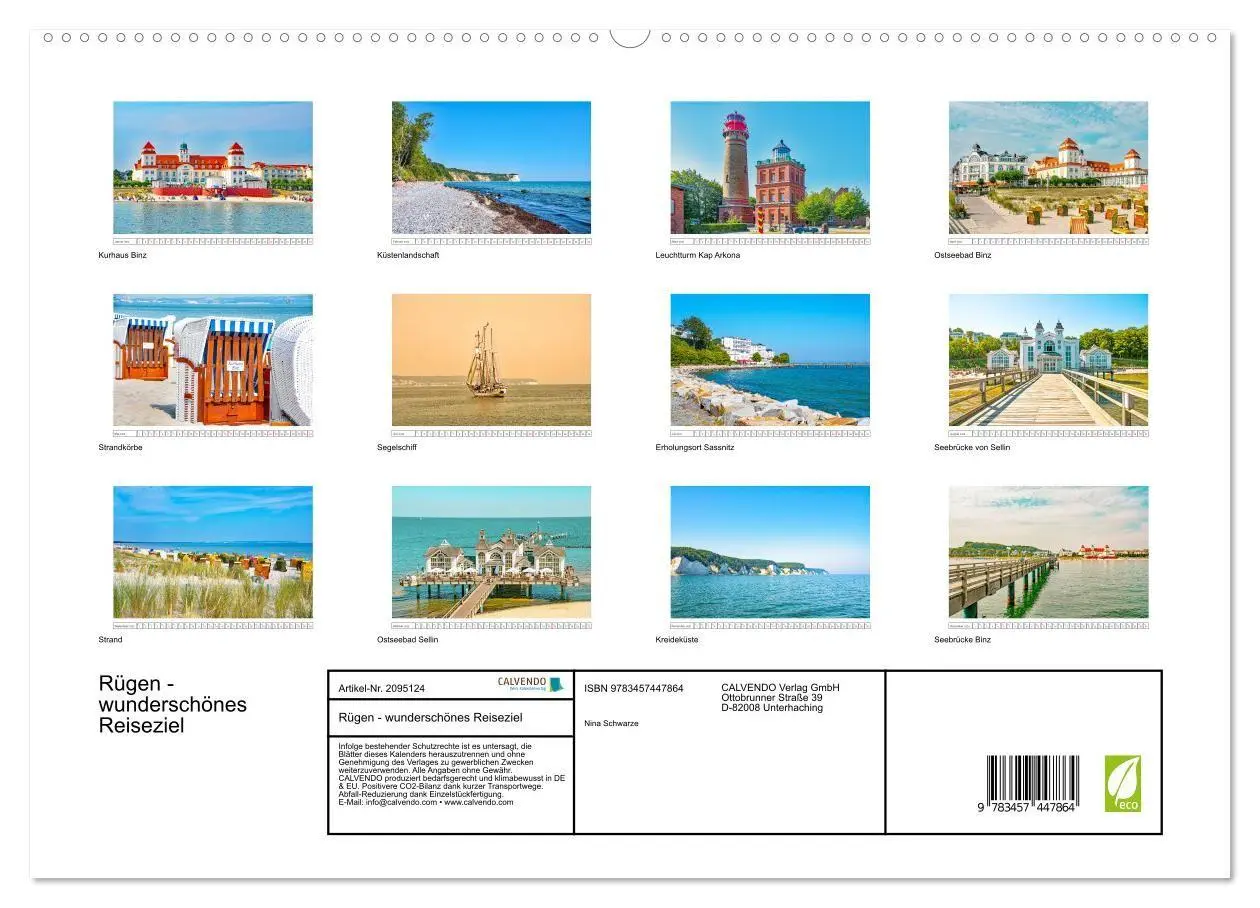 Bild: 9783457447864 | Rügen - wunderschönes Reiseziel (hochwertiger Premium Wandkalender...