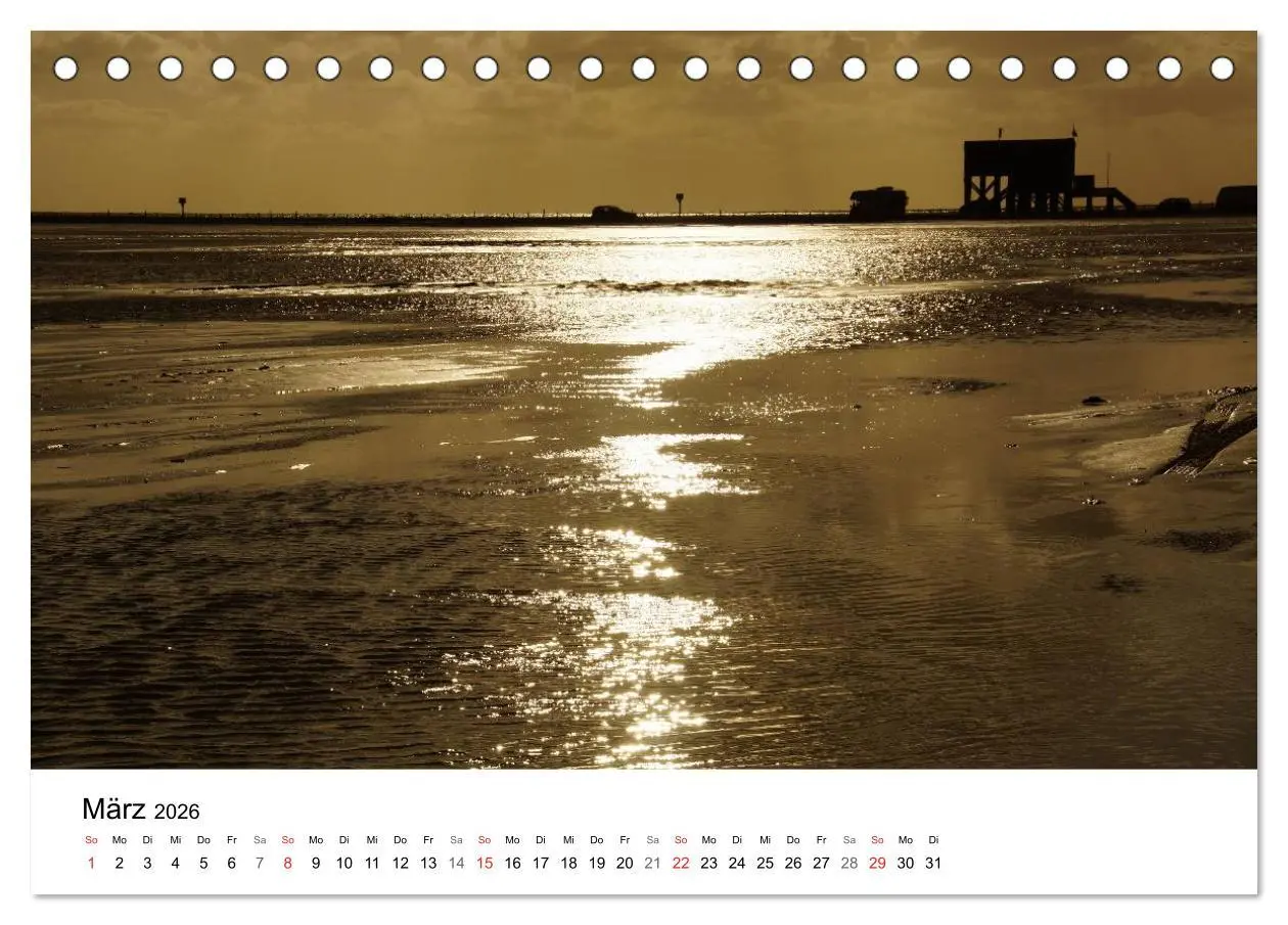 Bild: 9783516157864 | St. Peter Ording 2026 (Tischkalender 2026 DIN A5 quer), CALVENDO...