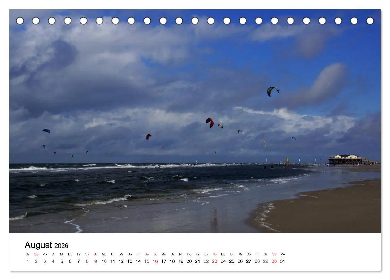 Bild: 9783516157864 | St. Peter Ording 2026 (Tischkalender 2026 DIN A5 quer), CALVENDO...