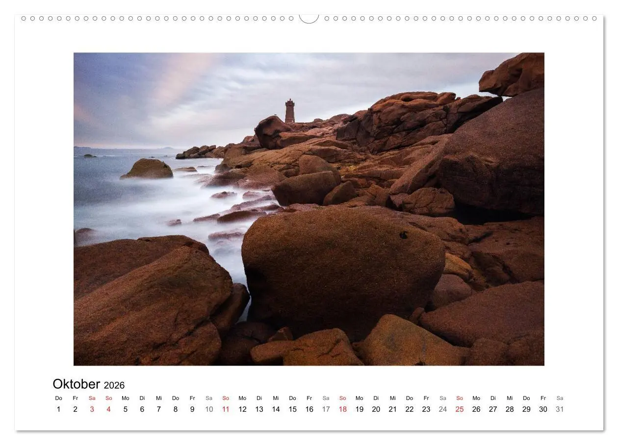 Bild: 9783516227864 | Bretagne - Côte de Granit Rose (Wandkalender 2026 DIN A2 quer),...