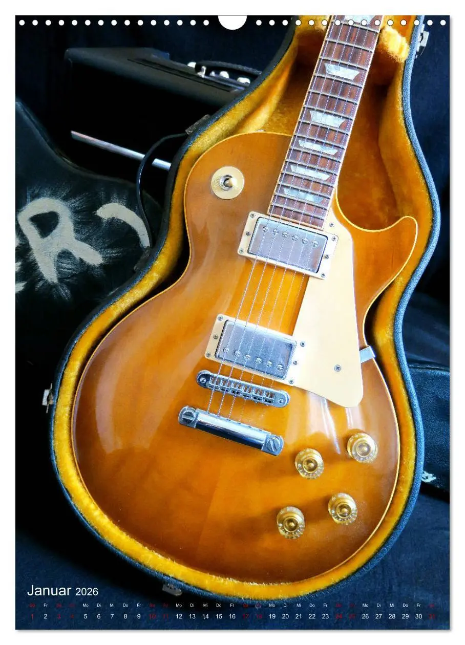 Bild: 9783516397864 | Gitarren backstage (Wandkalender 2026 DIN A3 hoch), CALVENDO...
