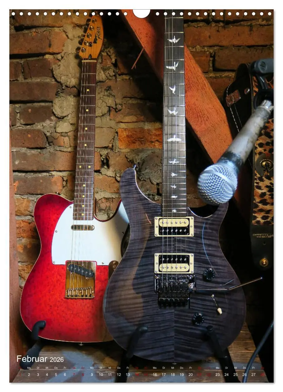 Bild: 9783516397864 | Gitarren backstage (Wandkalender 2026 DIN A3 hoch), CALVENDO...