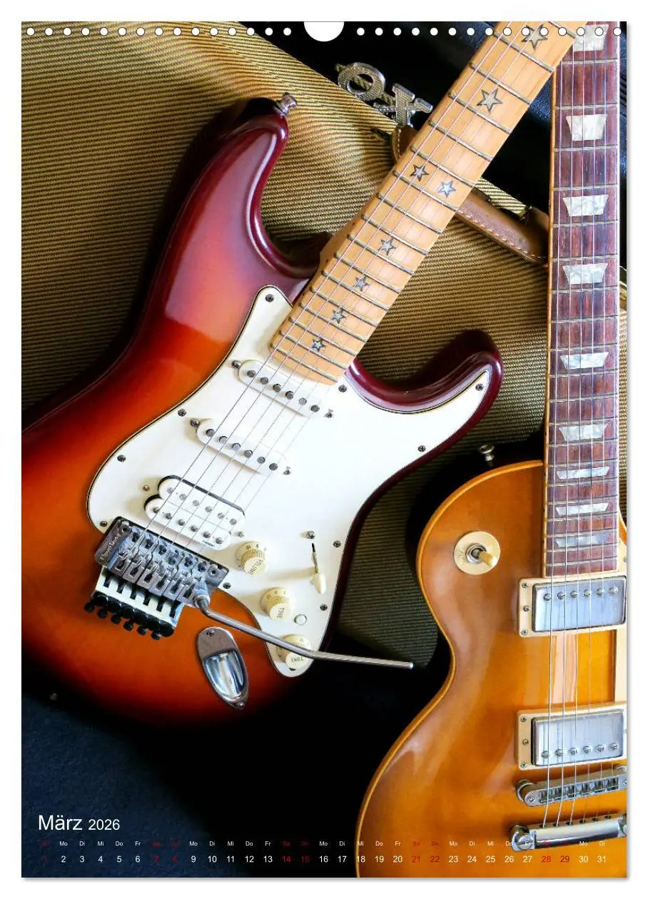 Bild: 9783516397864 | Gitarren backstage (Wandkalender 2026 DIN A3 hoch), CALVENDO...