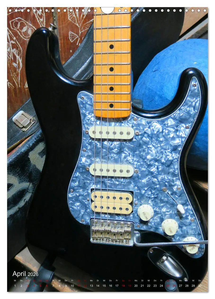 Bild: 9783516397864 | Gitarren backstage (Wandkalender 2026 DIN A3 hoch), CALVENDO...
